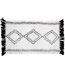 Tapis de Bain à Franges Freya 50x80cm Blanc-1