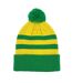 Norwich Retro Bobble Football Beanie Yellow Green Fan Originals-1