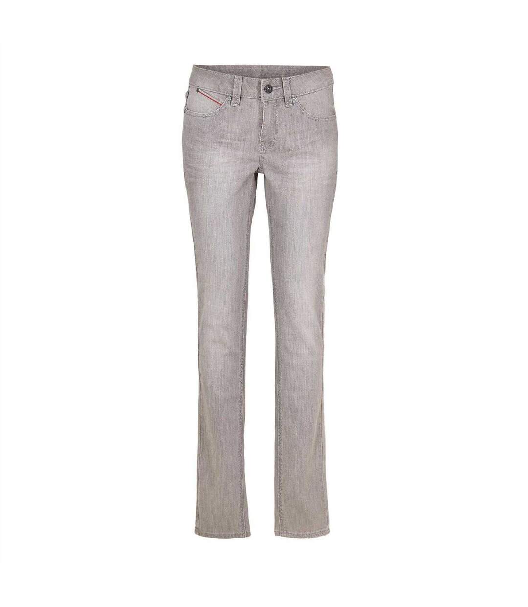 Womens/ladies Rinse Skinny Jeans Grey Puma-1