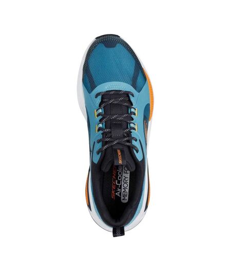 Mens Mono Mesh Trainers Blue Orange Skechers