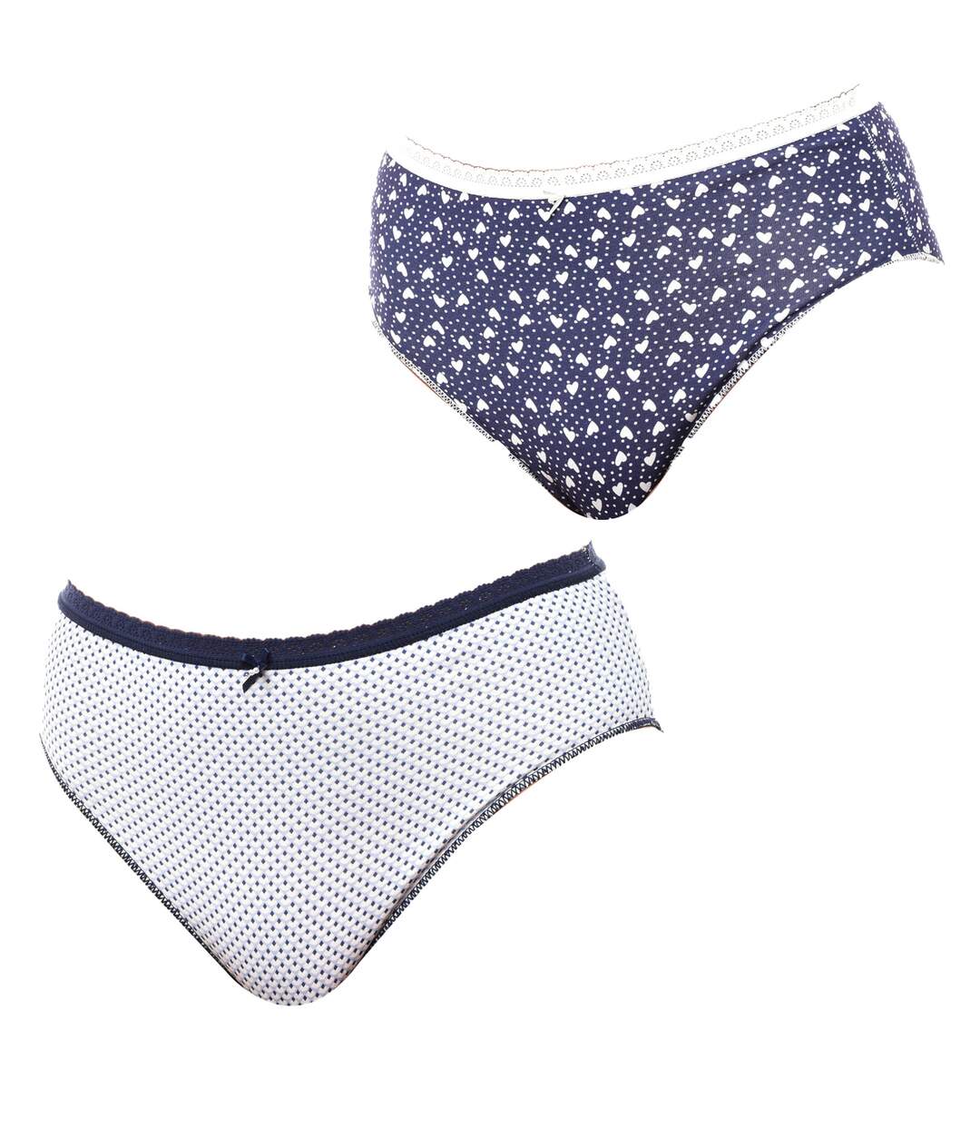 Pack x 2 Mid Slip Panties Coquettes 1030796 women-1