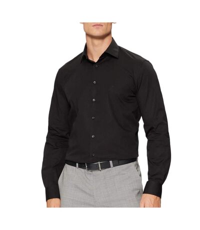 Chemise noir homme calvin klein jeans poplin stretch regul - 38