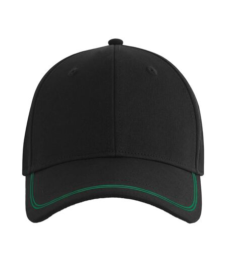 Casquette De Baseball Match Day Noir Vert Kelly Beechfield