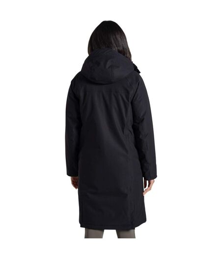 Veste Imperméable Longue Et Unie À Capuche Rosalind Femme Noir Craghoppers