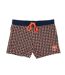 Boxer de bain marine/orange homme sun project geocubes - l-1