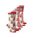 Ladies Festive Feet Christmas Novelty Socks-3