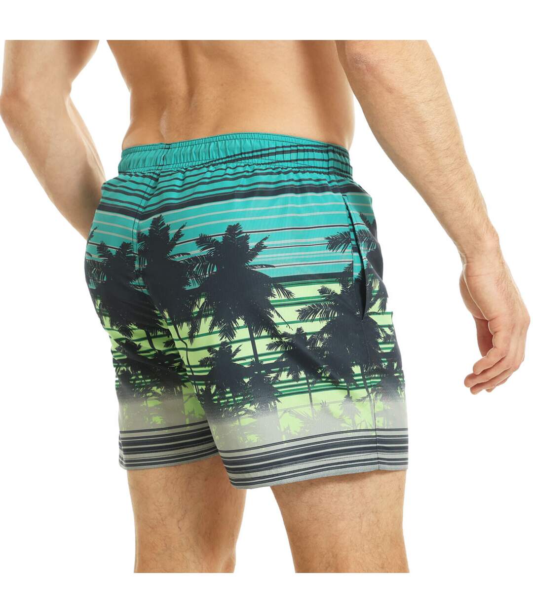 Short de bain homme vert clair / bleu RIPT Essentials-2