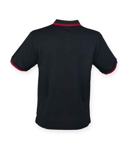 Polo homme noir / rouge Henbury