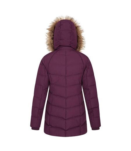 Mountain Warehouse Womens/Ladies Isla II Long Down Jacket (Purple) - UTMW2007