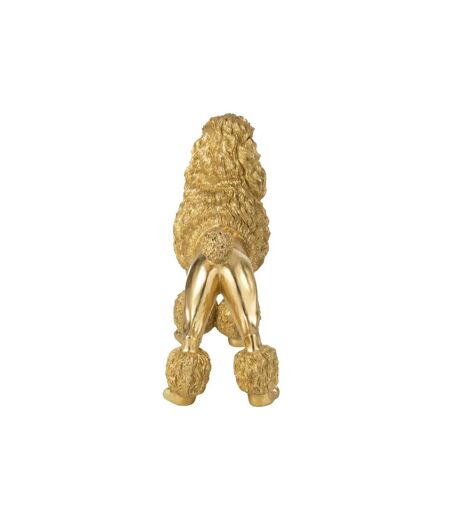 Statue Caniche Debout Trina 79cm Doré