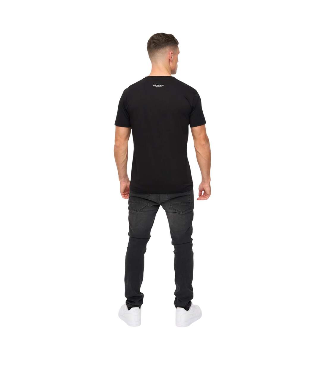 Mens Jamstate T-shirt Black Crosshatch-3