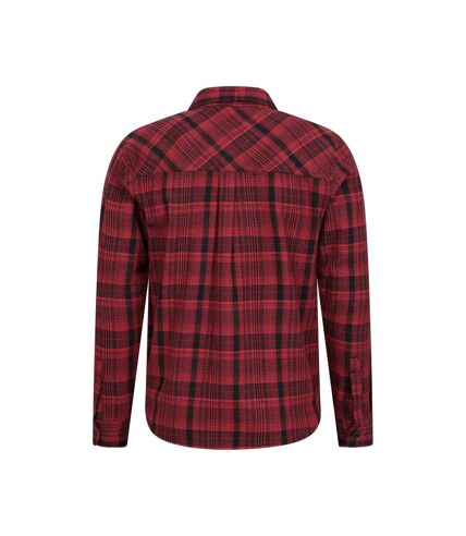 Mens clyde checked shirt red Mountain Warehouse