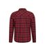 Mens clyde checked shirt red Mountain Warehouse