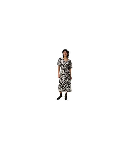 Robe Mi-longue Manches Bouffantes Jacira Femme Fossile Object