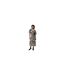 Robe Mi-longue Manches Bouffantes Jacira Femme Fossile Object-1