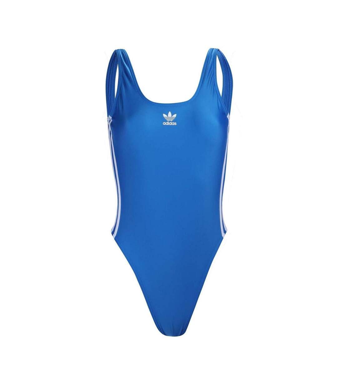Maillot De Bain 1 Pièce Motif/style 3 Rayures Femme Bleu Adidas-1