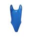 Maillot De Bain 1 Pièce Motif/style 3 Rayures Femme Bleu Adidas-1