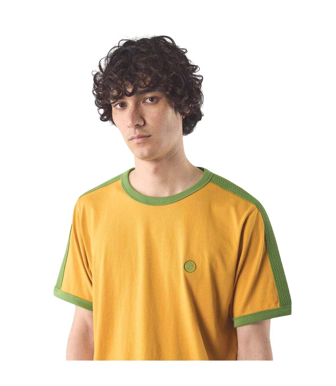 T-shirt Denton Homme Jaune Pretty Green-3
