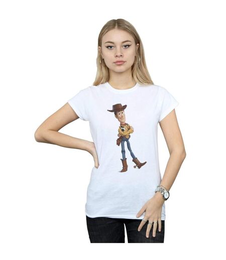 Disney Femme/Les femmes Toy Story 4 Sherrif Woody - T-shirt en coton (Blanc) - UTBI44320