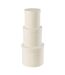 Lot de 3 Boîtes de Rangement Rondes Vaughn 27cm Blanc-2