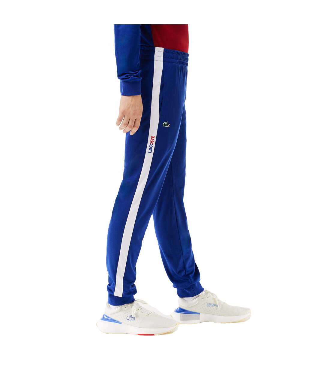 Mens Sportsuit Tennis Jogging Bottoms Blue Lacoste-3