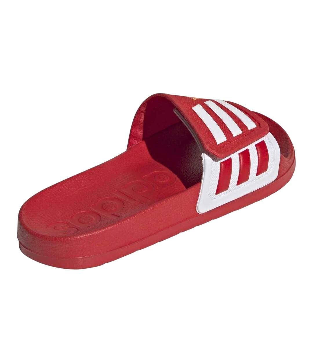 Claquettes Motif/style Triple Rayures Adilette Femme Rouge Vif Blanc Adidas-2