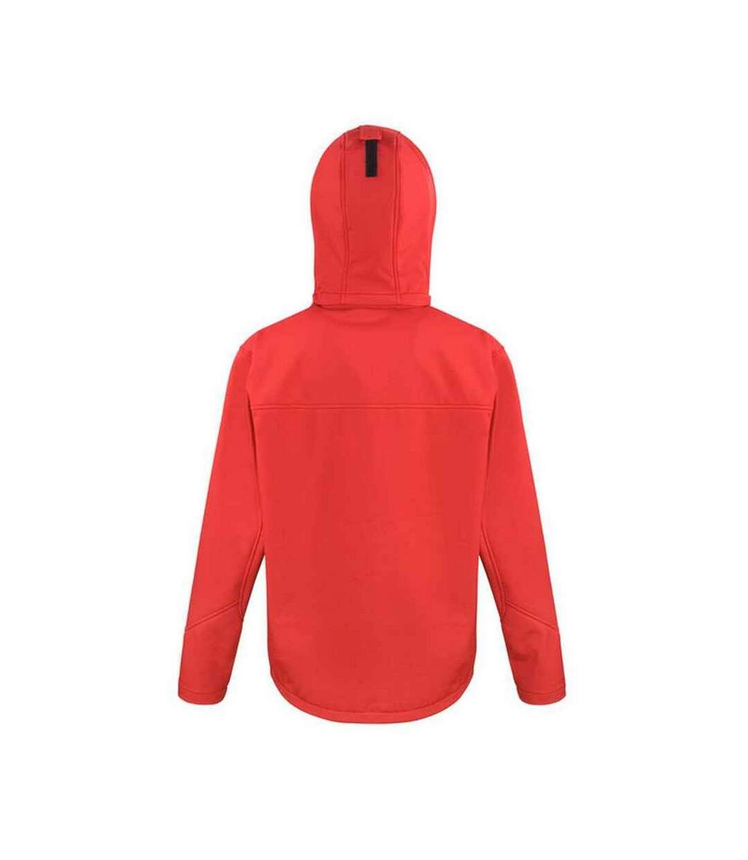 Mens hooded soft shell jacket red/black Result Core-2