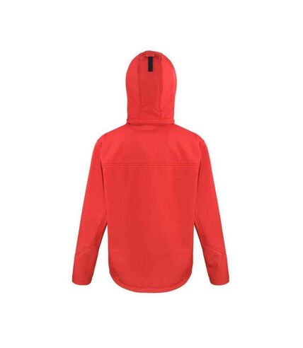 Result Core Mens Hooded Soft Shell Jacket (Red/Black)