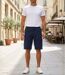 CHALLENGER INCA5 : Bermuda homme bleu marine en coton à taille élastiquée ultra-confortable-5