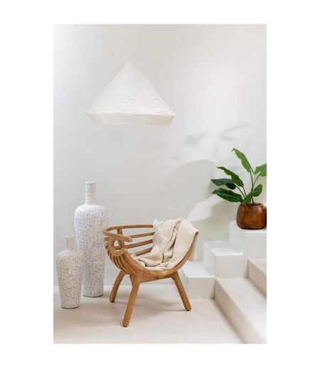 Vase Déco en Ciment Lauwra 100cm Blanc