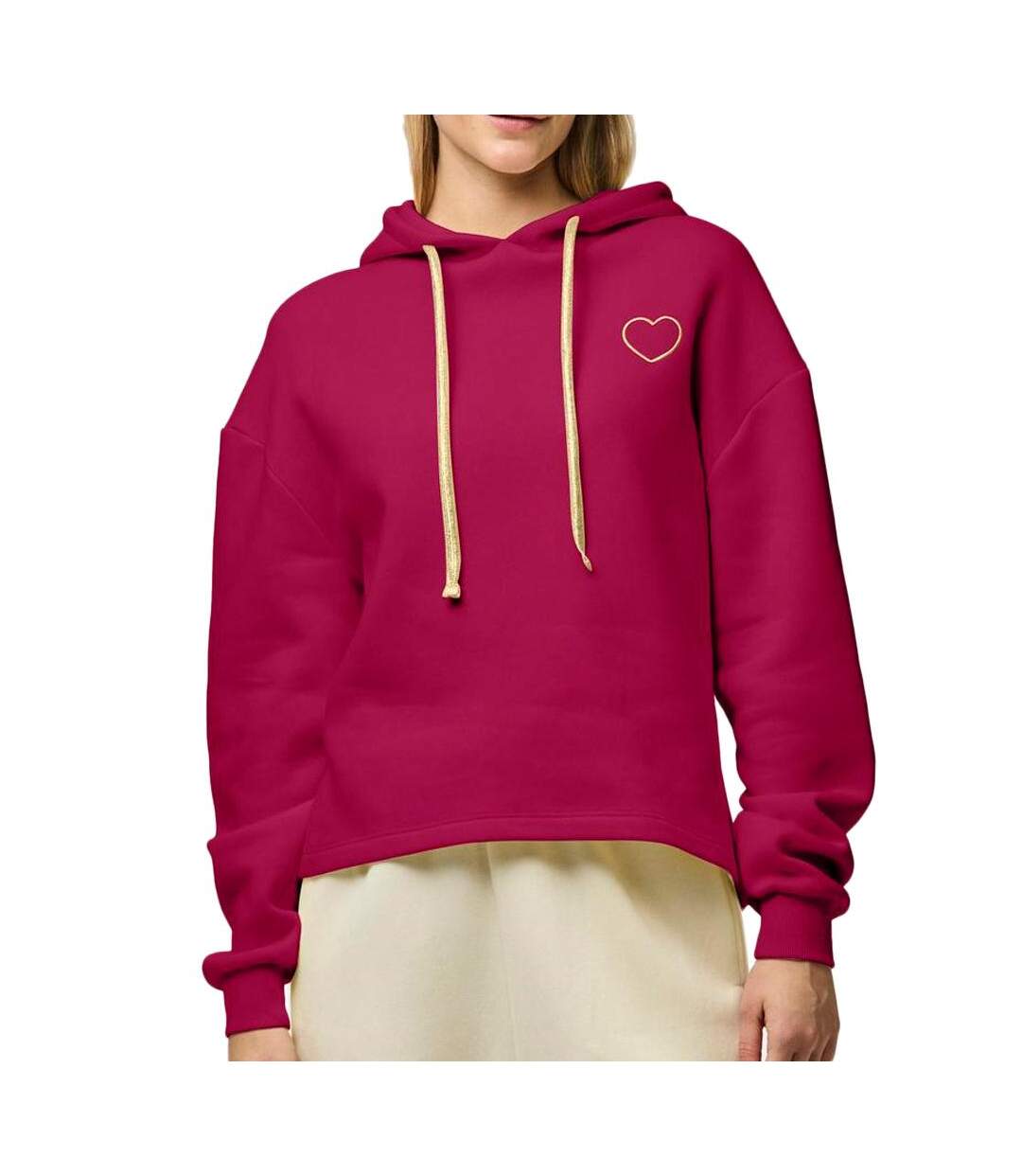Sweat rose femme pieces chilli - m-1