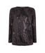 Womens/ladies Sparkle Wrap Top Metallic Biba-2