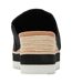 Womens/ladies Diana Open Toe Wedge Mules Black Toms-2