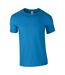 Gildan Mens Soft Style Ringspun T Shirt (Sapphire) - UTPC2882