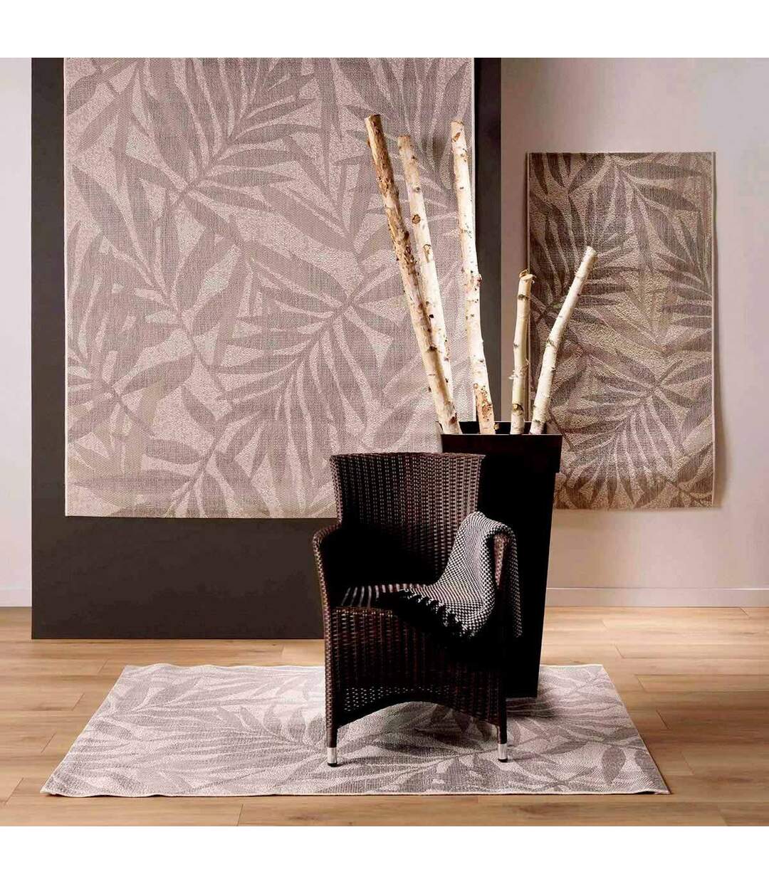 Tapis Tissé Déco Palmyre 80x150cm Naturel-4