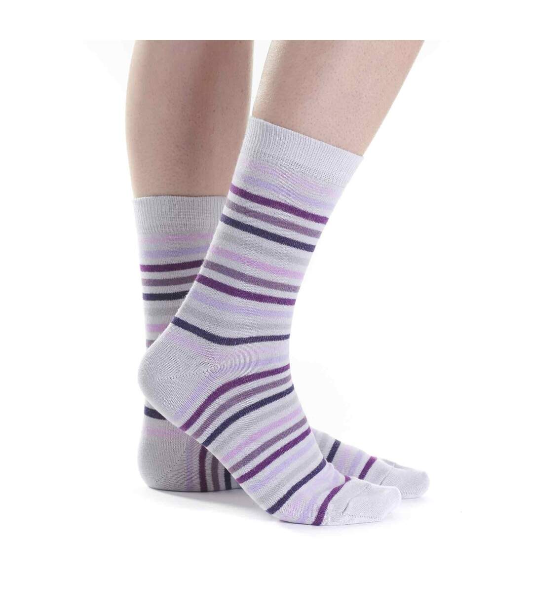 Lot de 2 paires de chaussettes fantaisie femme