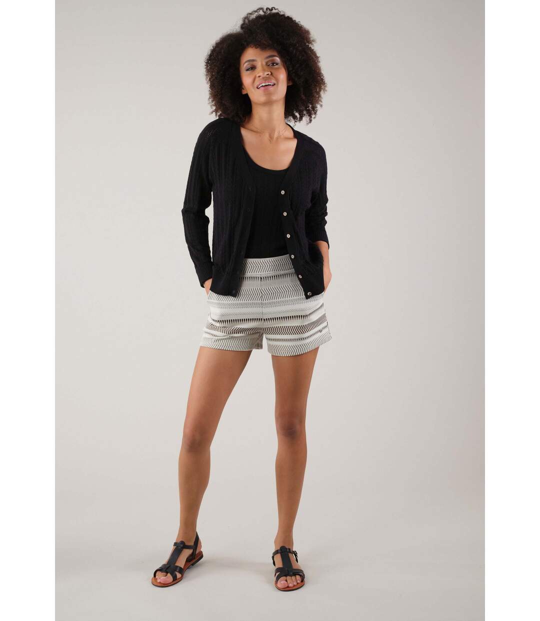 Pull en coton basique pour femme HORFI-2