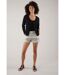 Pull en coton basique pour femme HORFI-2