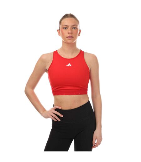 Haut court hyperglam femme rouge / blanc Adidas
