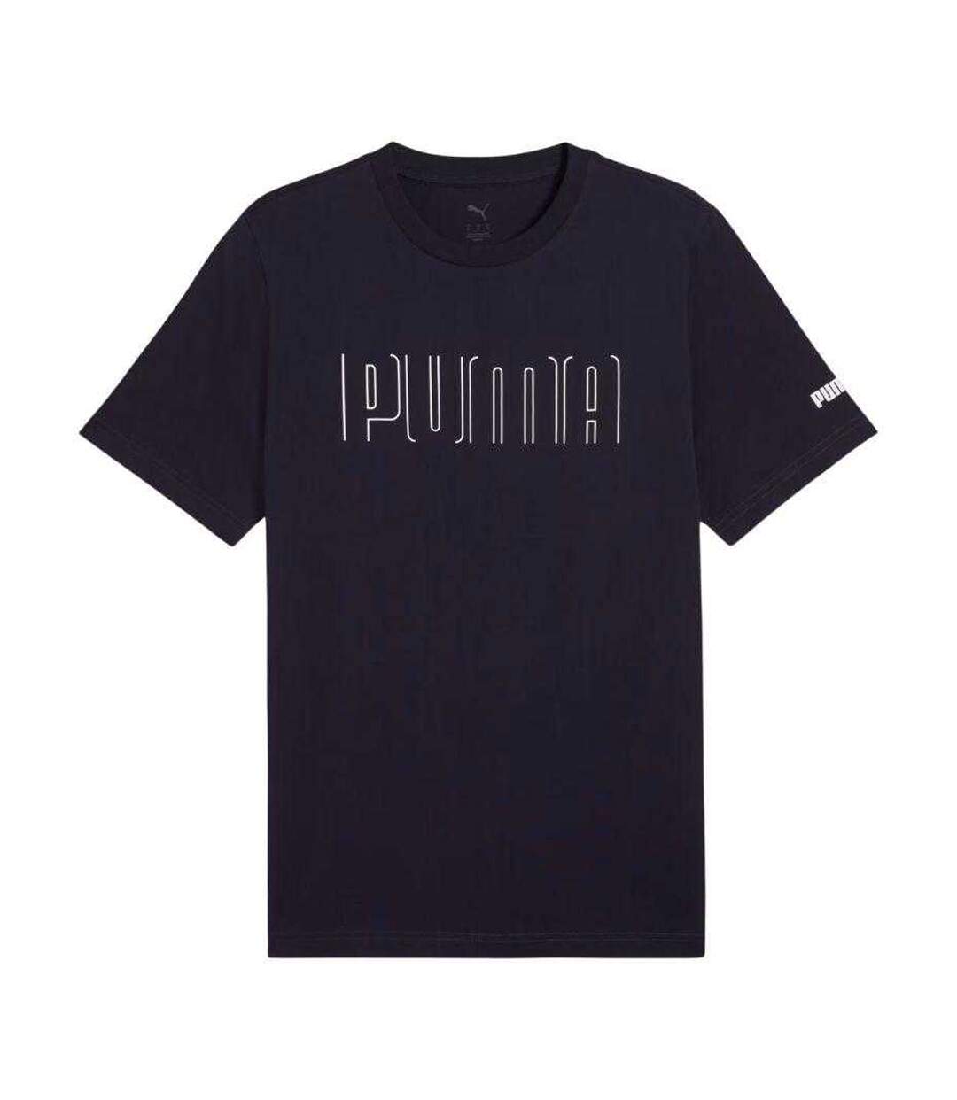 T-shirt Sport Style Graphique Homme Bleu Marine Puma-2