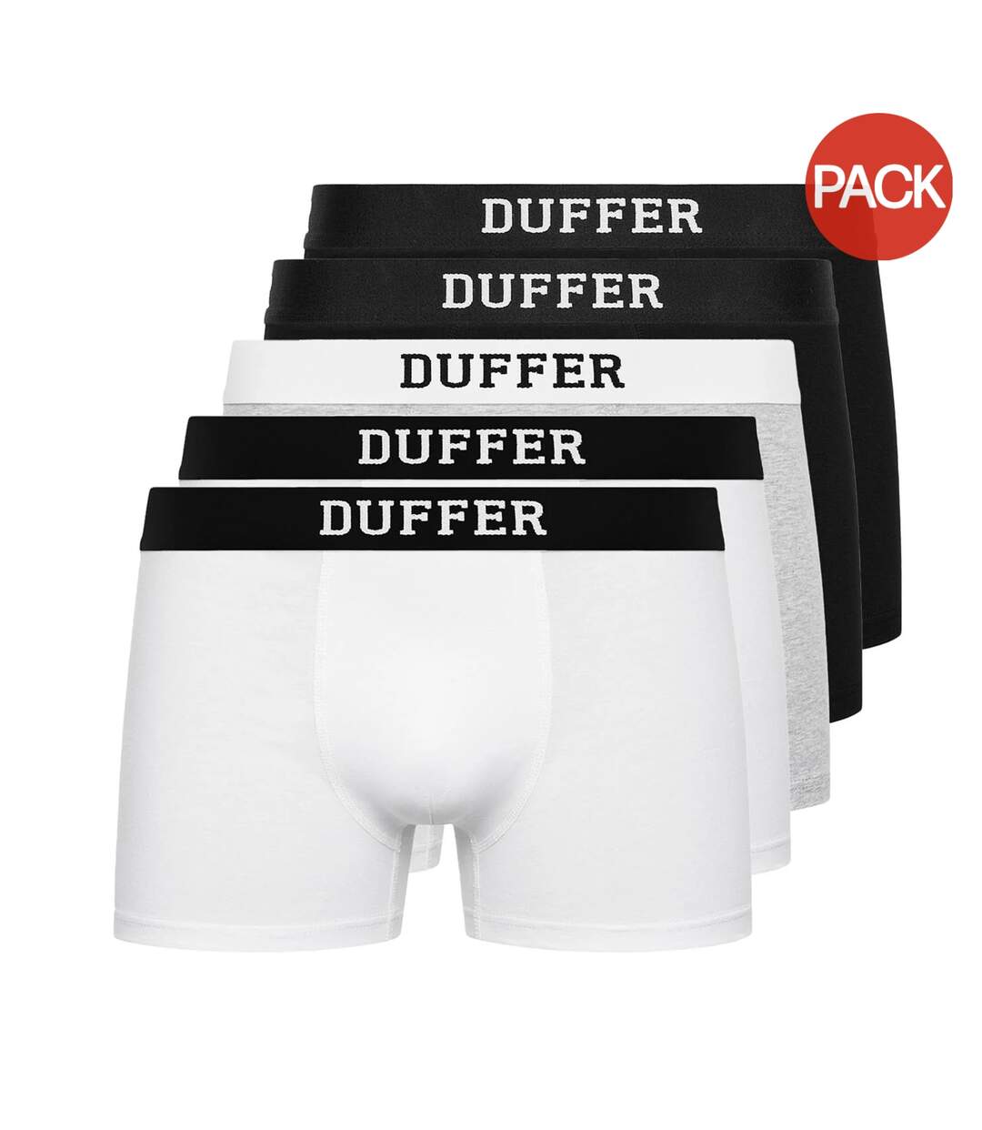 Pack of 5  Mens classic boxer shorts  multicoloured Duffer-1