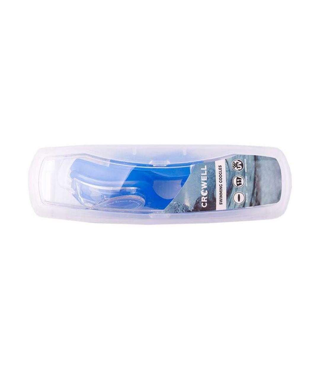 Childrens/kids Sandy Swimming Goggles White Blue Crowell-2