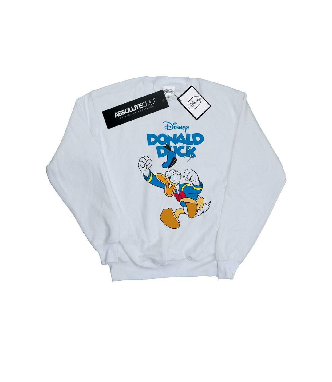 Disney Sweatshirt Donald Duck Furious Donald Womens/Ladies (Blanc) - UTBI27900-1