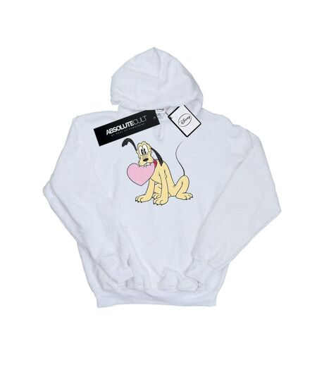Disney - Sweat à capuche PLUTO LOVE HEART - Femme (Blanc) - UTBI11148