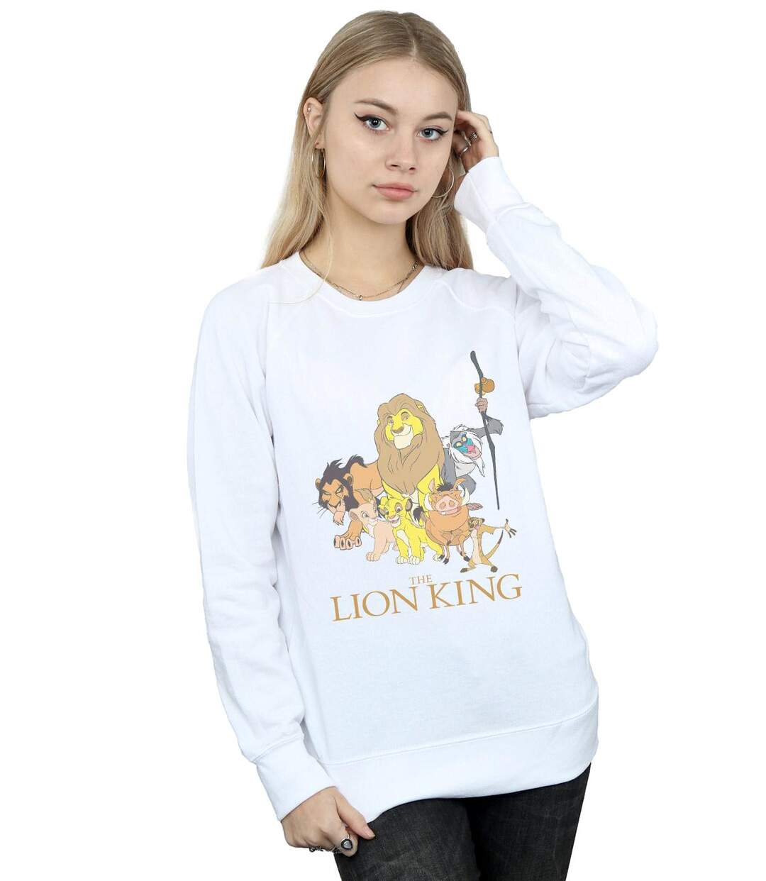 Disney Sweatshirt du groupe Le Roi Lion Femmes/Dames (Blanc) - UTBI22114-2