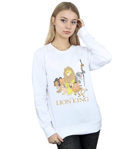 Disney Sweatshirt du groupe Le Roi Lion Femmes/Dames (Blanc) - UTBI22114