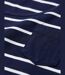 MAYFLOWER DARCY1 - Tee-shirt manches 3/4 marine à rayures blanches : le chic marin stretch-4