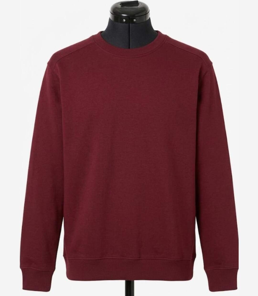 CHALLENGER E213U001 — Sweat col rond bordeaux : confort et haute résistance-5