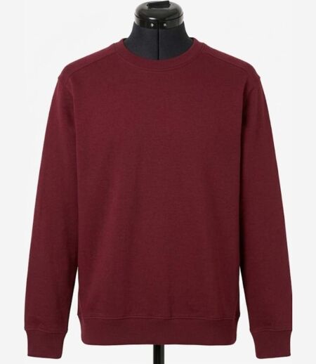 CHALLENGER E213U001 — Sweat col rond bordeaux : confort et haute résistance