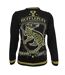Harry Potter Unisex Adult Hufflepuff Knitted Sweater (Black/Yellow)